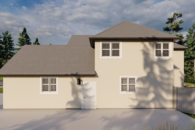 Dream House Plan - Exterior - Rear Elevation for Traditional House Plan #1060-154 - 3 bed, 2.5 bath