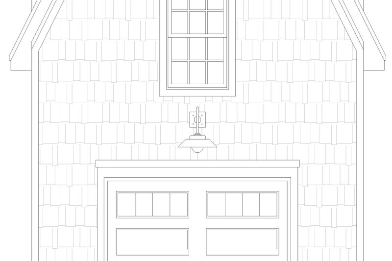 Home Plan - Exterior - Front Elevation 3 for Farmhouse House Plan #932-1068, 1 bath
