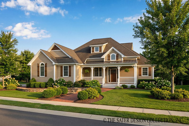 Dream House Plan - Craftsman Exterior - Front Elevation Plan #930-191