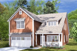 Cottage Exterior - Front Elevation Plan #513-2274