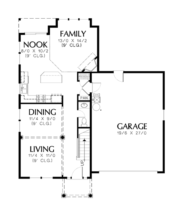 House Plan Design - Classical Floor Plan - Main Floor Plan #48-795