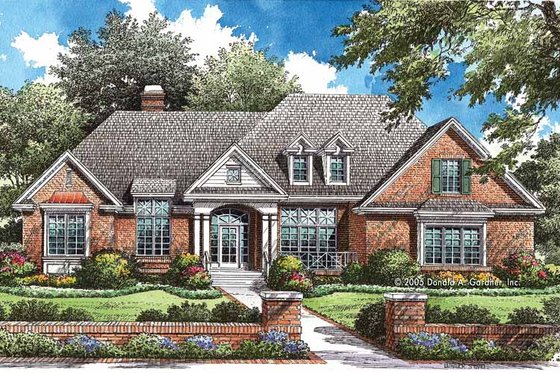Exterior - Front Elevation 3 for Traditional House Plan #929-772 - 4 bed, 3 bath