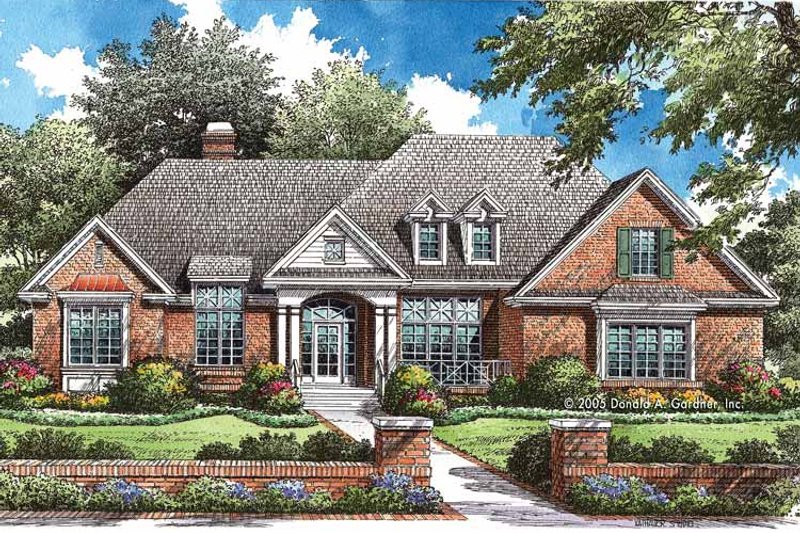 Home Plan - Exterior - Front Elevation 3 for Traditional House Plan #929-772 - 4 bed, 3 bath