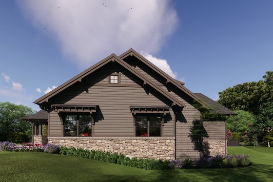 Exterior - Other Elevation 2 for Craftsman House Plan #1069-39 - 2 bed, 2 bath