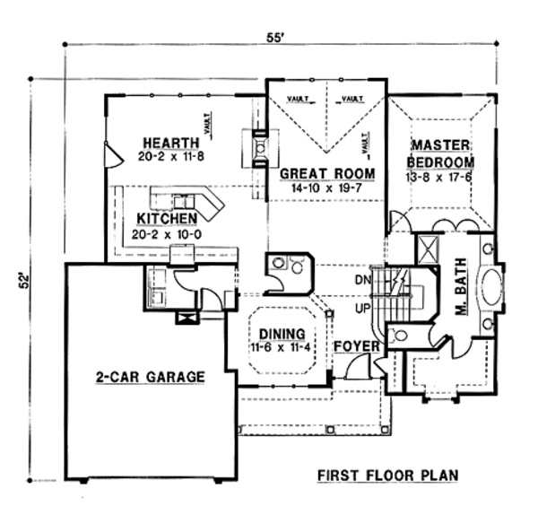 Traditional Floor Plan - Main Floor Plan #67-134