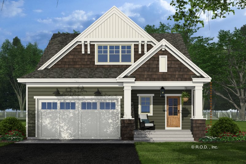 Dream House Plan - Exterior - Front Elevation 4 for Craftsman House Plan #51-1295 - 4 bed, 4 bath