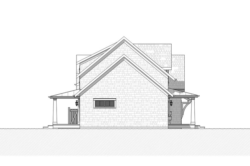 Dream House Plan - Left Side Elevation