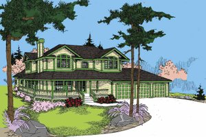 Ranch Exterior - Front Elevation Plan #60-1026