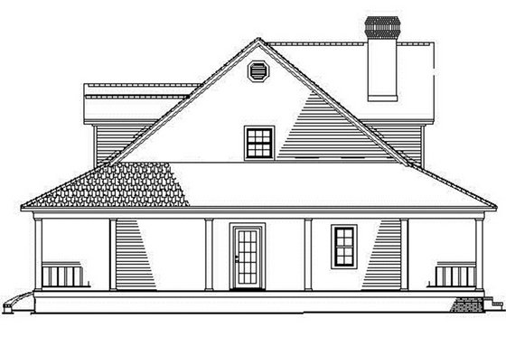 Exterior - Other Elevation for Colonial House Plan #17-2936 - 3 bed, 2.5 bath
