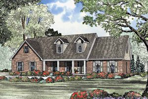 Home Plan - Exterior - Front Elevation for Country House Plan #17-3163 - 3 bed, 2.5 bath
