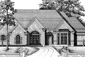Home Plan - Exterior - Front Elevation for Country House Plan #974-47 - 3 bed, 2.5 bath