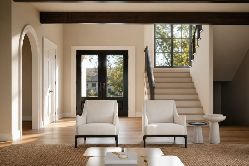 House Design - Interior - Entry for Modern House Plan #1064-478 - 5 bed, 3.5 bath