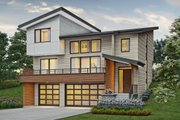 Contemporary Style House Plan - 3 Beds 2.5 Baths 2437 Sq/Ft Plan #48-1009 
