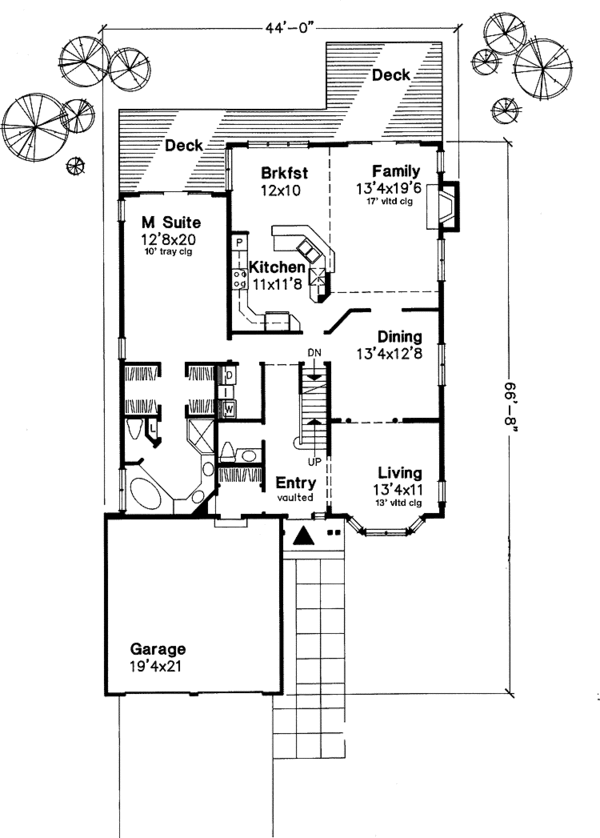Dream House Plan - Traditional Floor Plan - Main Floor Plan #320-594