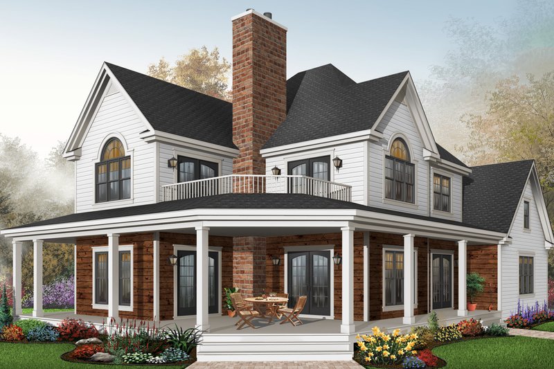 Home Plan - Traditional Exterior - Front Elevation Plan #23-871