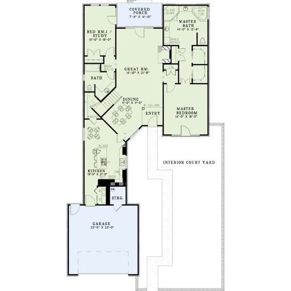 Traditional Floor Plan - Main Floor Plan #17-211