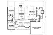 Farmhouse Style House Plan - 3 Beds 2 Baths 1681 Sq/Ft Plan #42-285 