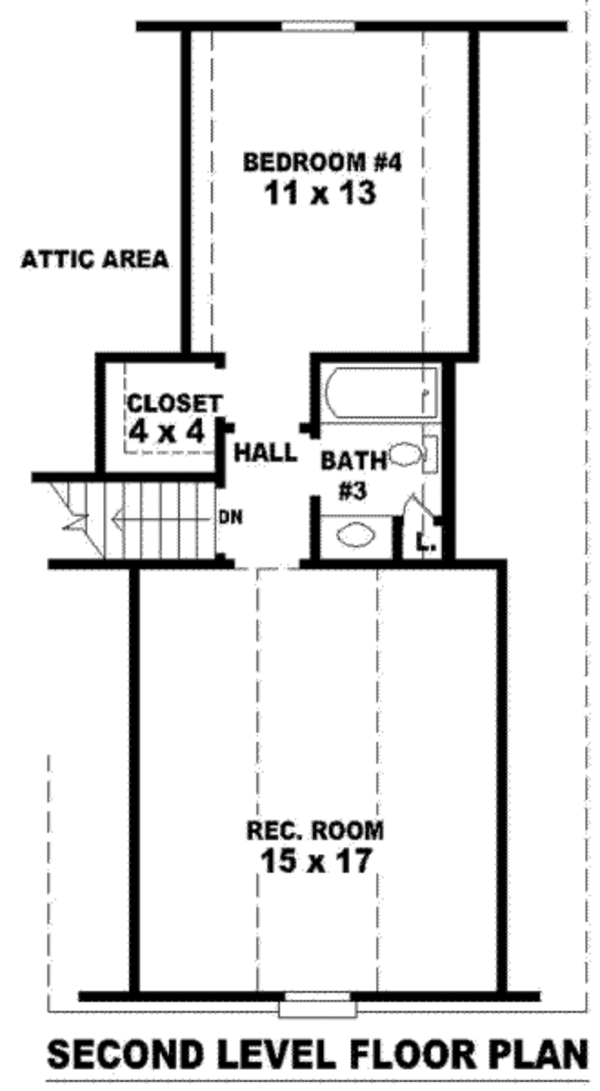 European Floor Plan - Upper Floor Plan #81-877