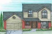 Traditional Style House Plan - 3 Beds 2.5 Baths 1920 Sq/Ft Plan #136-110 