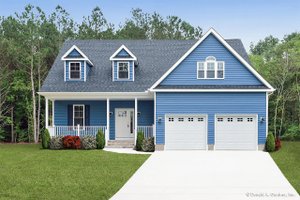 Country Exterior - Front Elevation Plan #929-52