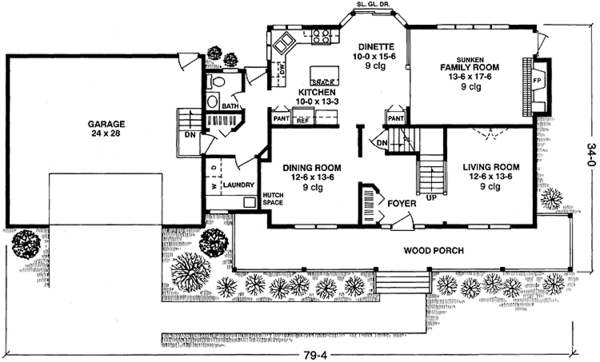 Home Plan - Country Floor Plan - Main Floor Plan #981-26