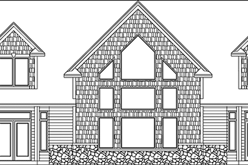Home Plan - Exterior - Rear Elevation for Country House Plan #981-9 - 3 bed, 3 bath