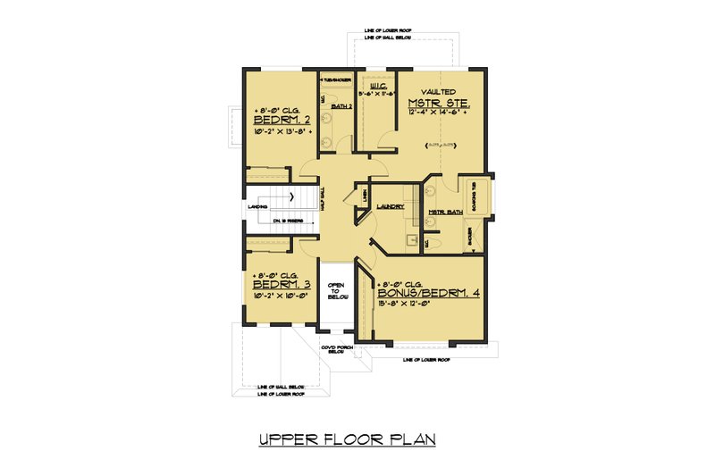 Dream House Plan - Floor Plan - Upper Floor for Colonial House Plan #1066-77 - 5 bed, 3 bath