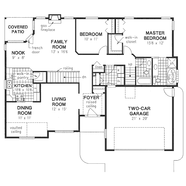 Home Plan - European Floor Plan - Main Floor Plan #18-9534