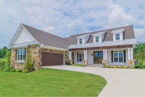 Exterior - Front Elevation 3 for Traditional House Plan #17-2145 - 4 bed, 3.5 bath