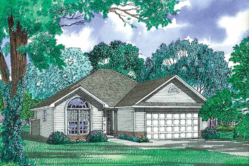 Dream House Plan - Ranch Exterior - Front Elevation Plan #17-2975