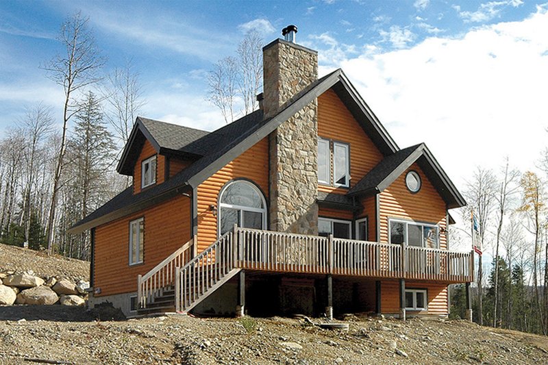 House Plan Design - Cottage Exterior - Rear Elevation Plan #23-2047