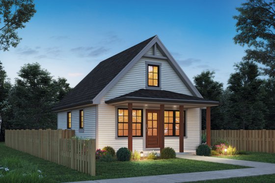 Narrow Cottage Plan