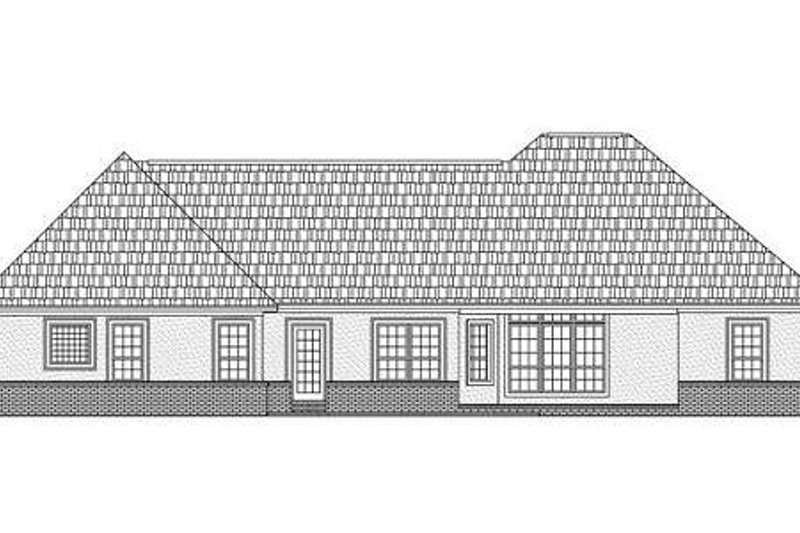 Dream House Plan - Exterior - Rear Elevation for Traditional House Plan #21-252 - 3 bed, 2.5 bath