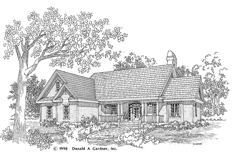 Home Plan - Country Exterior - Front Elevation Plan #929-397