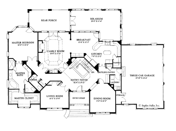 Home Plan - European Floor Plan - Main Floor Plan #429-193