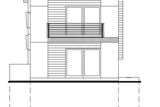 Exterior - Rear Elevation for Traditional House Plan #484-13 - 3 bed, 3 bath