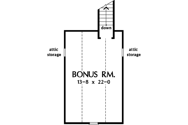 Home Plan - Floor Plan - Upper Floor for Country House Plan #929-317 - 3 bed, 2 bath