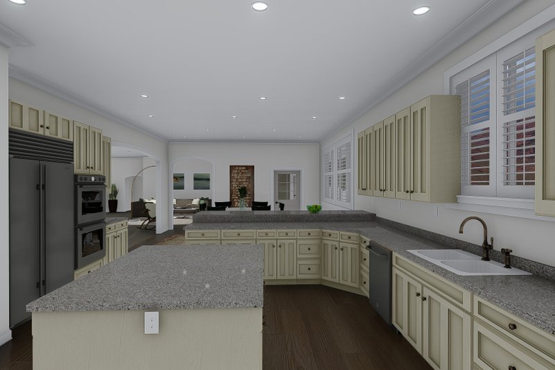 Architectural House Design - Interior - Kitchen 1 for Craftsman House Plan #1060-237 - 2 bed, 3 bath