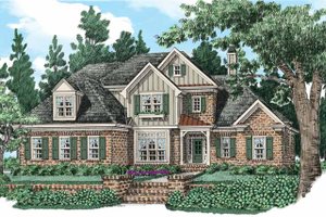 European Exterior - Front Elevation Plan #927-531