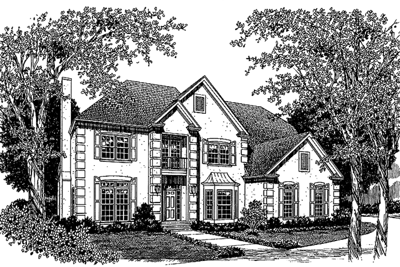 Architectural House Design - Traditional Exterior - Front Elevation Plan #453-123