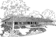 Ranch Style House Plan - 4 Beds 4.5 Baths 2771 Sq/Ft Plan #60-1005 