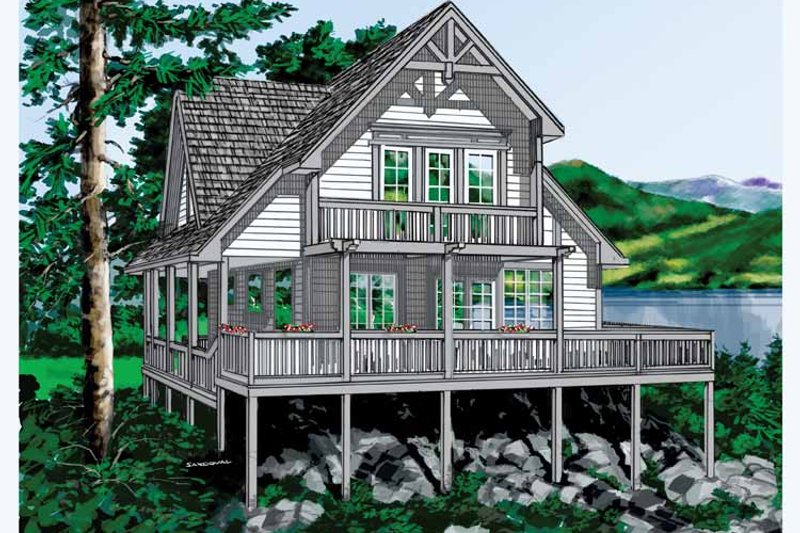 House Plan Design - Traditional Exterior - Front Elevation Plan #118-144