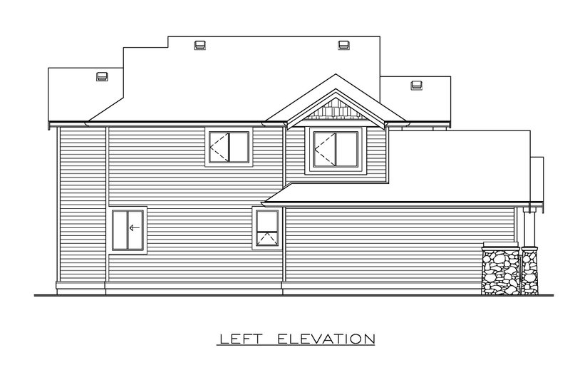 Dream House Plan - Exterior - Other Elevation for Craftsman House Plan #1100-159 - 3 bed, 2.5 bath