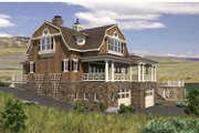 Colonial Style House Plan - 2 Beds 3 Baths 2045 Sq/Ft Plan #132-524 Exterior 