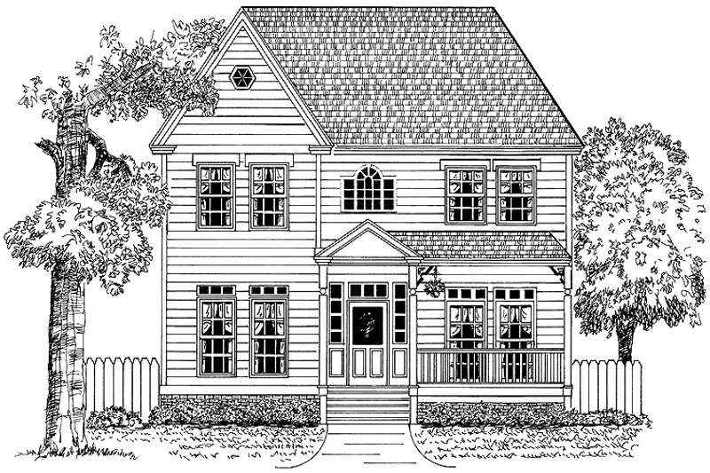 House Design - Country Exterior - Front Elevation Plan #1014-42