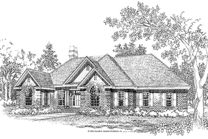 Ranch Exterior - Front Elevation Plan #929-181