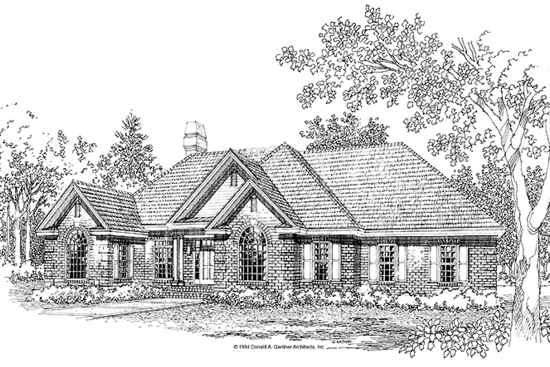Home Plan - Ranch Exterior - Front Elevation Plan #929-181
