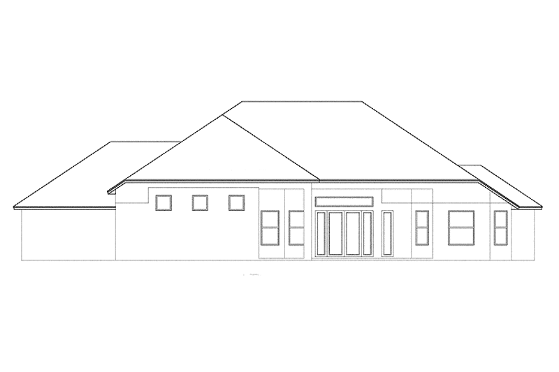 Home Plan - Exterior - Rear Elevation for Mediterranean House Plan #999-138 - 4 bed, 3.5 bath