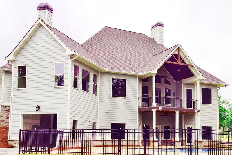 Dream House Plan - Exterior - Rear Elevation for European House Plan #437-58 - 3 bed, 3 bath