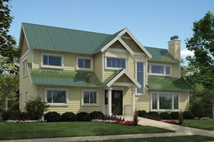 House Design - Country Exterior - Front Elevation Plan #118-164